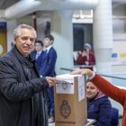 El presidente Alberto Fernández votó en las elecciones primarias de ayer, en Buenos Aires.