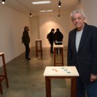 Pablo Barriga en su exposición Paisajes.