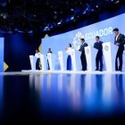 Encuentro. El debate electoral entre los siete presidenciables se desarrolló en las instalaciones de Ecuador TV, en la ciudad de Quito.