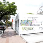 En las calles Víctor Emilio Estrada y Ébanos, en Urdesa, las paredes están grafiteadas.