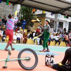 Actividades. Una de las clausuras de estos vacacionales incluyó teatro y actos circenses.