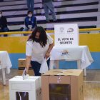 Simulacro electoral para las votaciones