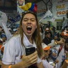 Campaña: Simpatizantes del candidato presidencial Otto Sonnenholzner en un mitin.