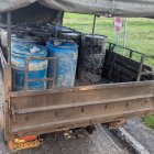 Operación. Miembros de la Brigada de Infantería de Marina de San Lorenzo encontraron el material en un camión.