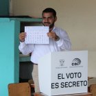 Hijo de Rider Sánchez votó