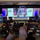 Captura de pantalla. Durante la rueda de prensa del Consejo Nacional Electoral.