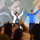 Festejos de la candidata Luisa González