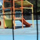 El parque acuático del parque Lineal de la Avenida Barcelona no está operativo.