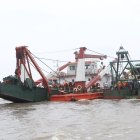 El daño de uno de los tres motores de la draga, según el consocio, paralizó la obra.