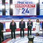 Un total de ocho candidatos primarios republicanos de los 14 declarados participan en el debate, con el ex presidente estadounidense Donald Trump opta por no participar.