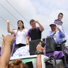 El candidato a la presidencia de la República, Daniel Noboa, recibió el respaldo del Partido Social Cristiano.