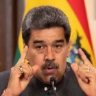 Fotografía de archivo en la que se registró al presidente de Venezuela, Nicolás Maduro, en el palacio presidencial de Miraflores, en Caracas (Venezuela). EFE/Rayner Peña