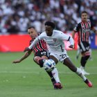 Jhojan Julio fue uno de los puntos más altos de Liga de Quito en el duelo ante Sao Paulo.