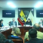 En la audiencia de escrutinio, la consejera Elena Nájera tuvo un roce con Enrique Pita.