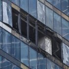 Un dron impactó en un edificio de Moscú.