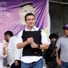 El presidenciable de la alianza ADN estuvo en la ciudad de Machala el 26 de agosto.