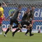 Cristian Enciso (6) festeja tras marcar el primer gol del cuadro lojano.