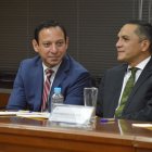 Justicia. Xavier Macías y Wilman Terán, miembros del Consejo de la Judicatura, votaron a favor de la destitución del juez Walter Macías, miembro de la Corte Nacional.