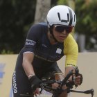 La ciclista ecuatoriana Miryam Núñez, en una fotografía de archivo.