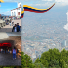 La ciudad de Bogotá vista desde la cima el cerro de Monserrate