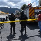 Vista hoy del sector del incendio en el Centro de Adolescentes Infractores "Virgilio Guerrero", un correccional de menores, en Quito.