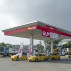 Estación.- Una gasolinera de Terpel, de Manta que distribuye GLP.