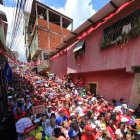 Concentración de simpatizantes del chavismo en Caracas.