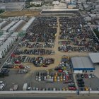 Así se observa uno de los centros de retención vehicular municipal con vehículos en vía de abandono.