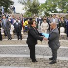 Referencial. La presidenta de Honduras, Xiomara Castro, durante un acto público.