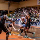 Guerreros (gris) y Orange (negro) definirán esta noche, en el coliseo Tsáchila, al segundo finalista de la Liga BásquetPro.