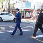 Diligencia. El destituido juez Walter Macías asistió, de forma presencial, a la audiencia de acción de protección.