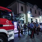 Sitio donde fueron arrollados por un tren los cinco trabajadores.