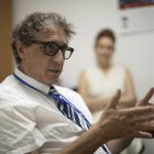 El argentino-israelí Adolfo Roitman, curador de los rollos del mar Muerto y director del Santuario del Libro del Museo de Israel en Jerusalén, habla durante una entrevista con EFE, el 31 de agosto de 2023, en Santo Domingo (República Dominicana). EFE/Orlando Barría