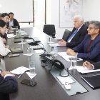 El titular de Energía, Fernando Santos Alvite, se reunió con los directivos de la constructora Coca Codo Sinclair.