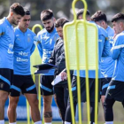 Los jugadores uruguayos confían en que ganarán el partido en Quito.
