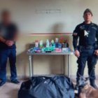 Alerta. El can Issa generó la alerta positiva de droga en una maleta.