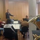 Ensayos. La orquesta revisa parte del repertorio que presentará durante el concierto de la noche del 15 de septiembre de 2023.
