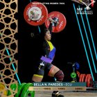 Con 135 kg en envión y 240 kg en el total olímpico, Bella Paredes obtuvo las dos medallas de bronce. En arranque fue cuarta con 105 kg.