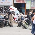 Guayaquil. Tras el ataque contra uno de sus guardias, la seguridad se reforzó en el supermercado.