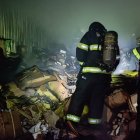 Atención. Los bomberos intervinieron desde la medianoche hasta entrada la mañana