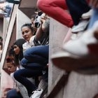 Reclusas participan en un evento en la cárcel de Mujeres El Buen Pastor, el 15 de septiembre de 2023, en Bogotá.