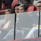 Montse Tomé (segunda desde la izquierda) durante uno de los partidos de scouting de LaLiga.