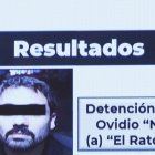Vista de la ficha con la que se anunció en enero de 2023 la detención de Ovidio Guzmán, uno de los hijos del "Chapo" Guzmán.
