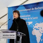 Alerta. Elisabete Weiderpass, directora de la Agencia Internacional para la Investigación del Cáncer (IARC) de la OM, durante una reciente aparición pública.