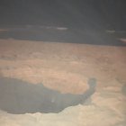 Hueco que dejó un supuesto meteorito en Punta Carnero