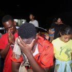 Un grupo de migrantes participa en una ceremonia religiosa, el 18 de septiembre de 2023, en Tapachula, estado de Chiapas, México.