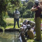 Naturaleza. Los niños aprenden sobre la importancia de los ríos.