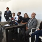 Anuncio. Los familiares de Fernando Villavicencio durante una de las convocatorias a la prensa.