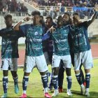 Daniel Valencia (9), Darío Mina (c) y el argentino Facundo Callejo (d) formaron una gran delantera que fue clave para el retorno del Macará a la Serie A.