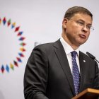 El vicepresidente de la Comisión Europea y responsable de Comercio, Valdis Dombrovskis
